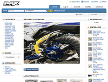 Tablet Screenshot of paxracingstore.com